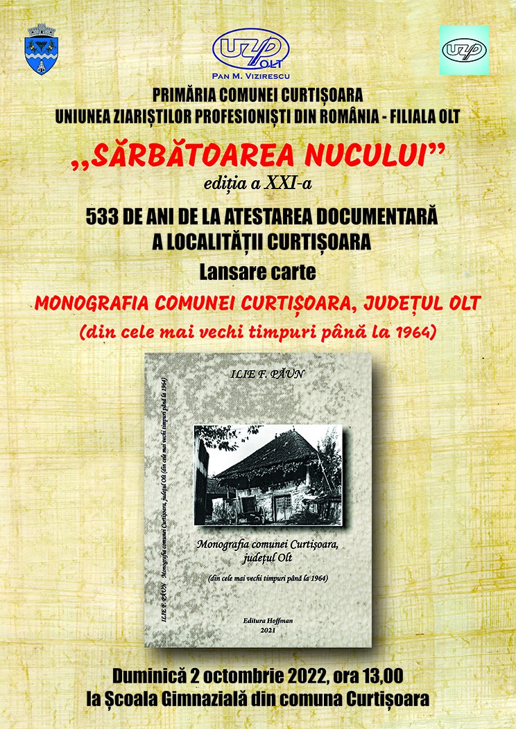 533 de ani de la prima atestare documentară a localității Curtișoara